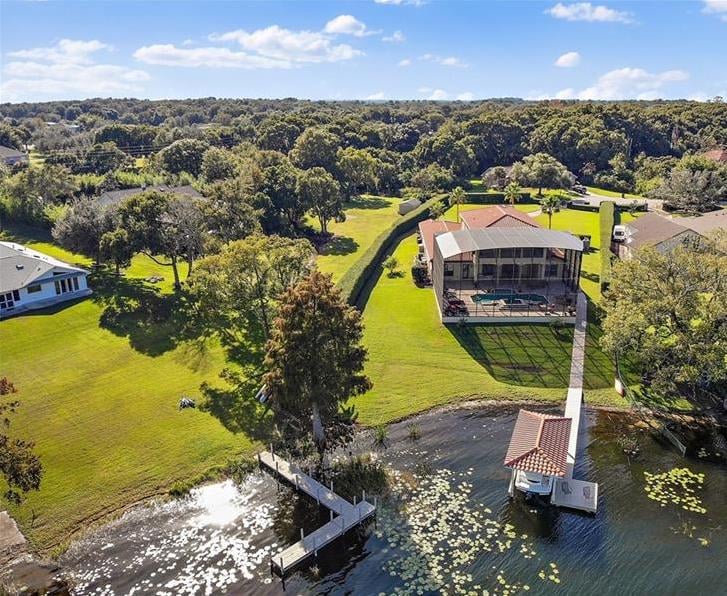 Lakefront Home For Sale In Mount Dora, Florida Featuring A Luxurious Pool, Design, & More